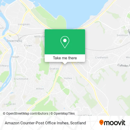 Amazon Counter-Post Office Inshes map