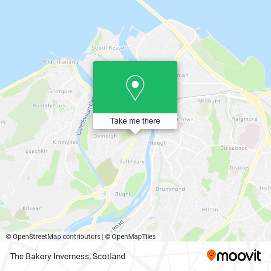 The Bakery Inverness map