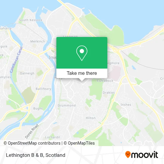 Lethington B & B map