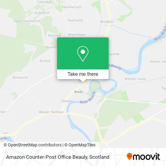 Amazon Counter-Post Office Beauly map