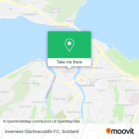 Inverness Clachnacuddin F.C. map