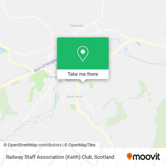 Railway Staff Association (Keith) Club map