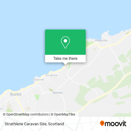 Strathlene Caravan Site map