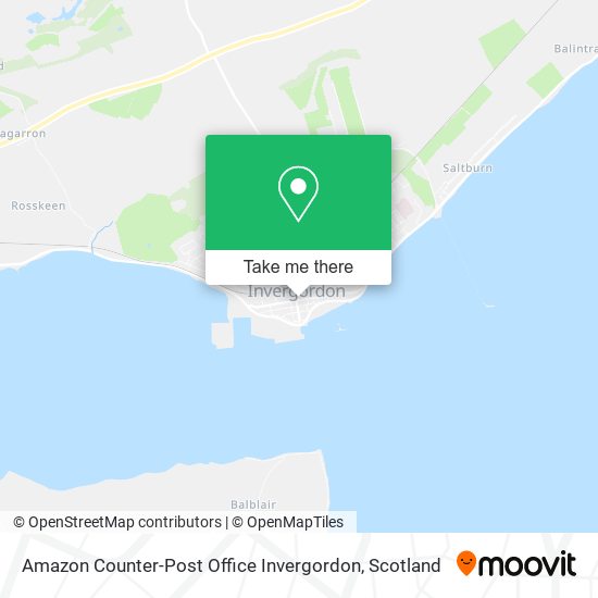 Amazon Counter-Post Office Invergordon map