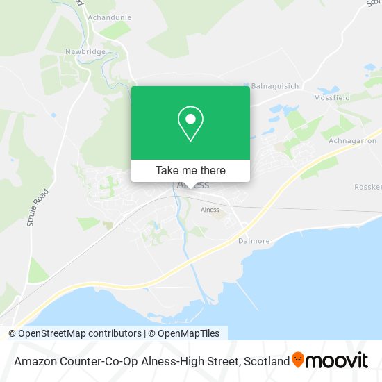 Amazon Counter-Co-Op Alness-High Street map