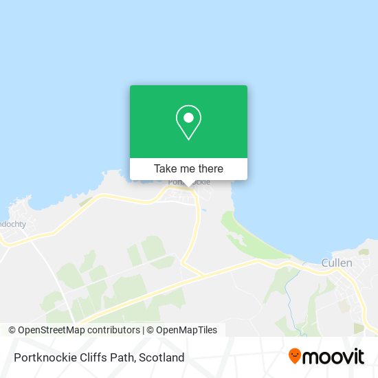 Portknockie Cliffs Path map