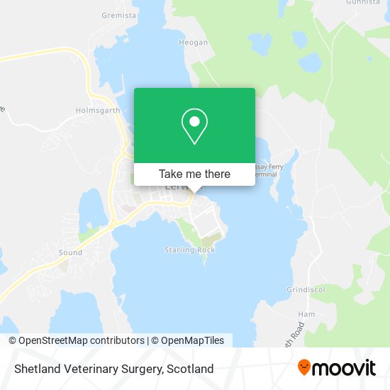 Shetland Veterinary Surgery map