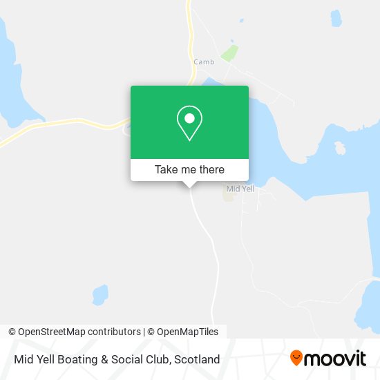 Mid Yell Boating & Social Club map