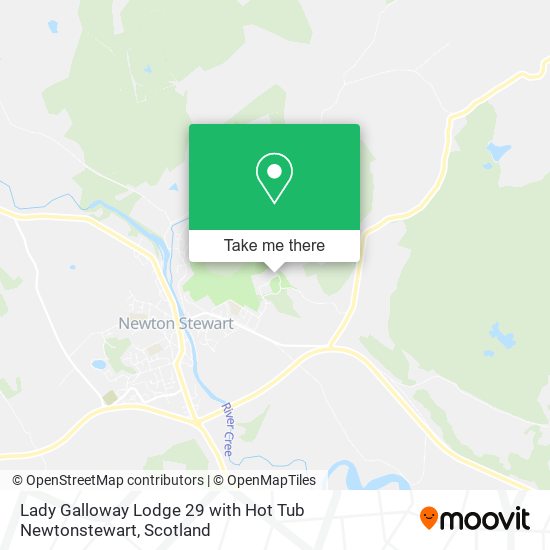 Lady Galloway Lodge 29 with Hot Tub Newtonstewart map