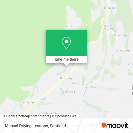 Manual Driving Lessons map
