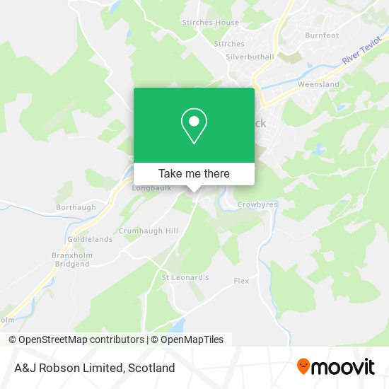 A&J Robson Limited map