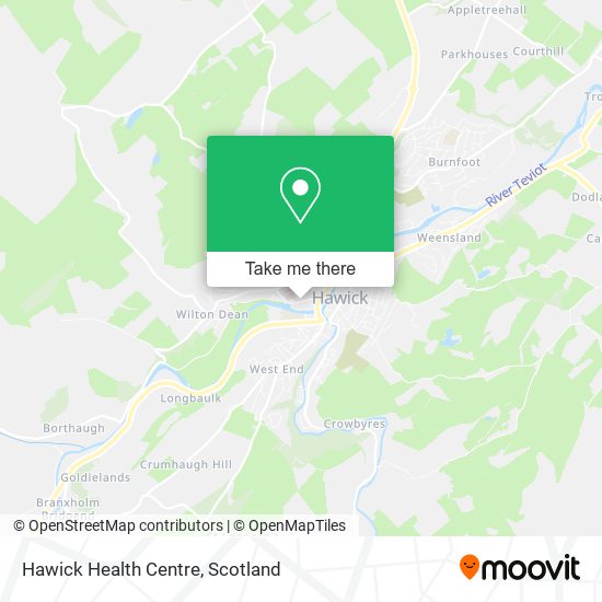 Hawick Health Centre map