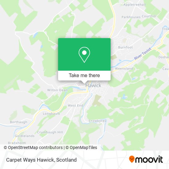 Carpet Ways Hawick map