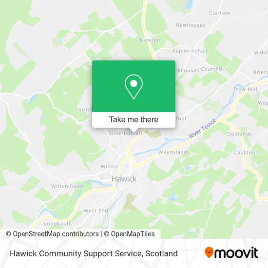Hawick Community Support Service map