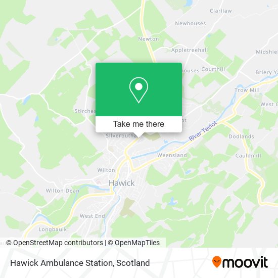 Hawick Ambulance Station map