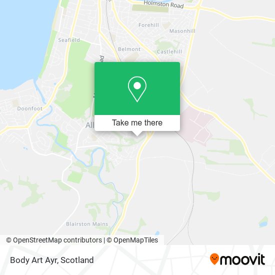 Body Art Ayr map