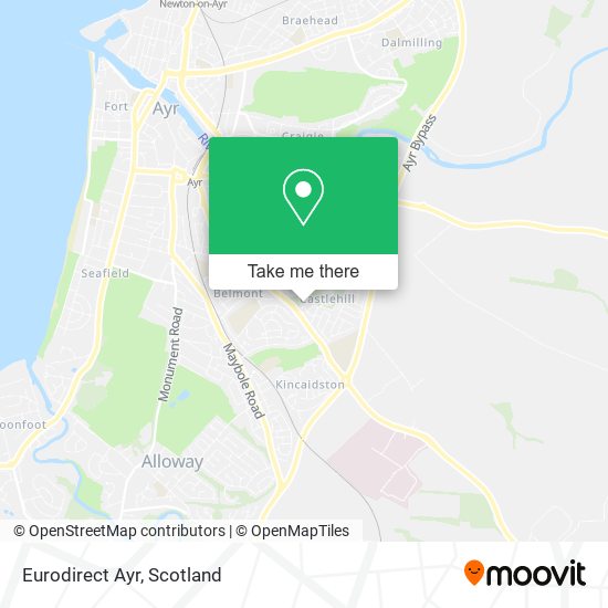 Eurodirect Ayr map