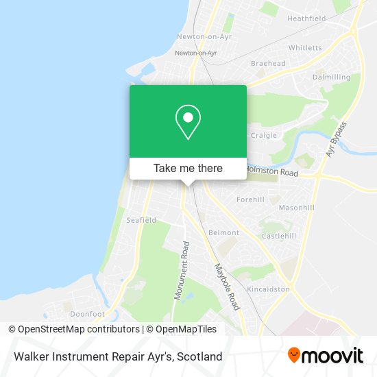 Walker Instrument Repair Ayr's map