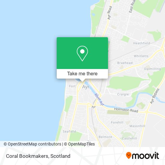 Coral Bookmakers map