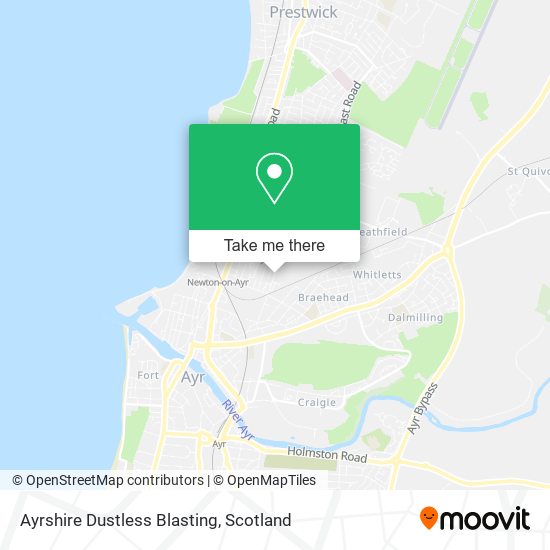 Ayrshire Dustless Blasting map