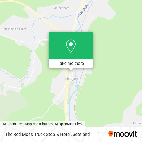 The Red Moss Truck Stop & Hotel map
