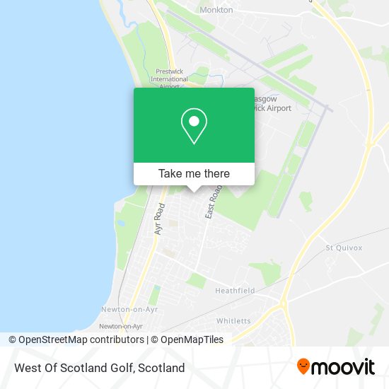 West Of Scotland Golf map