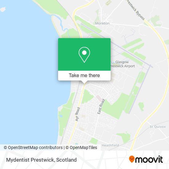 Mydentist Prestwick map