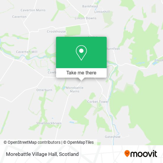 Morebattle Village Hall map