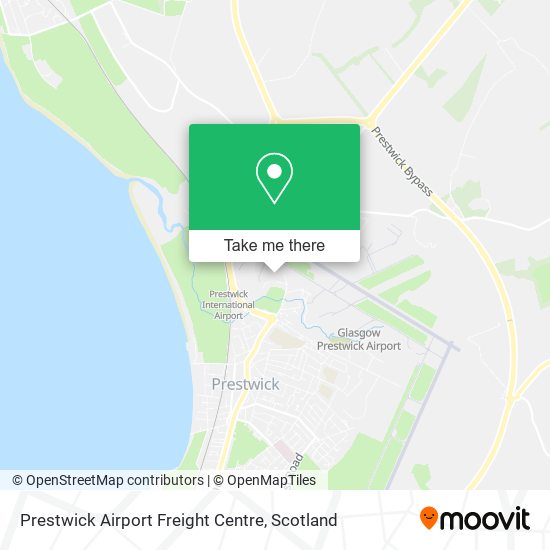 Prestwick Airport Freight Centre map