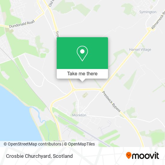 Crosbie Churchyard map