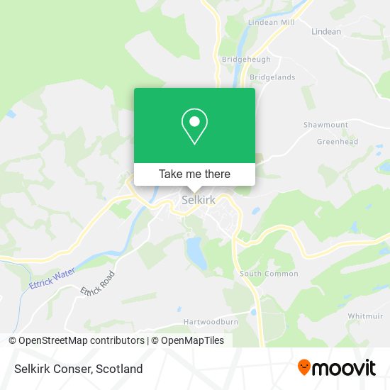 Selkirk Conser map