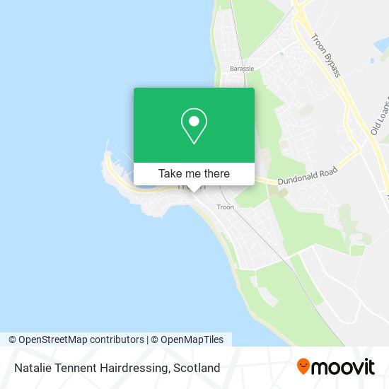 Natalie Tennent Hairdressing map