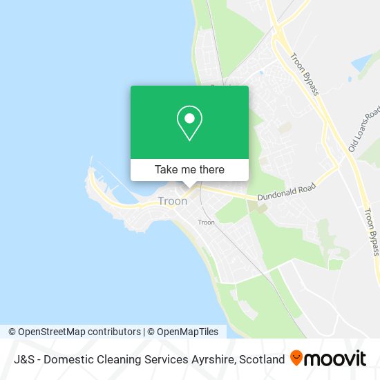 J&S - Domestic Cleaning Services Ayrshire map