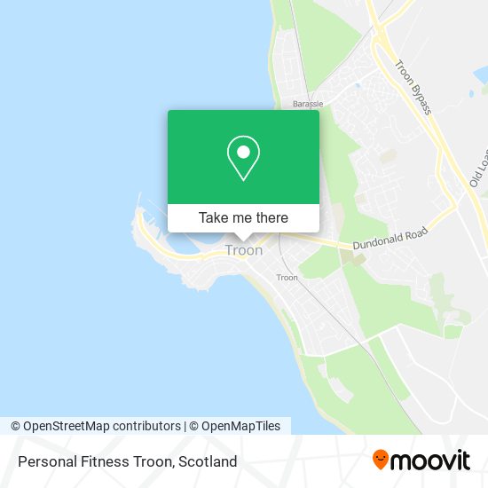 Personal Fitness Troon map