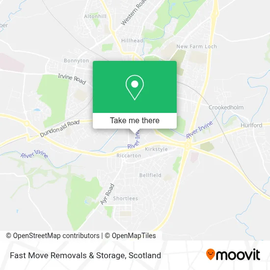 Fast Move Removals & Storage map