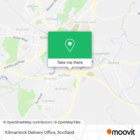 Kilmarnock Delivery Office map