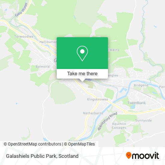 Galashiels Public Park map