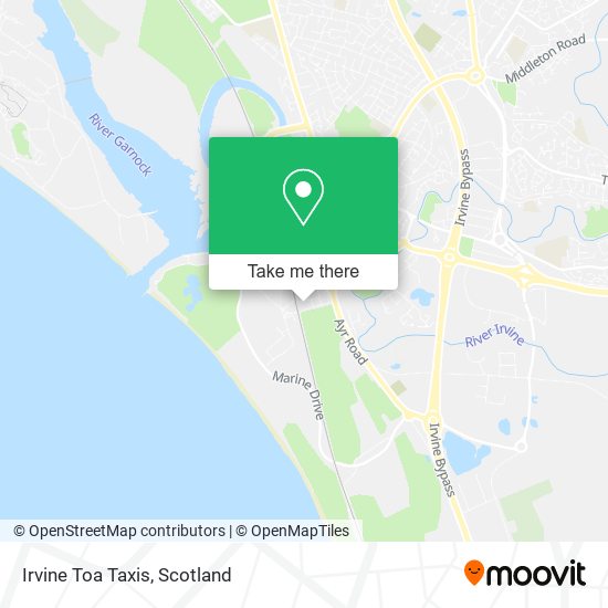 Irvine Toa Taxis map