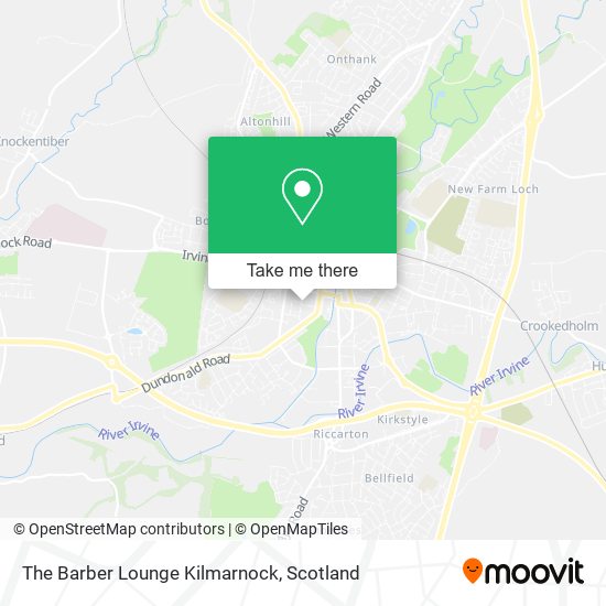 The Barber Lounge Kilmarnock map