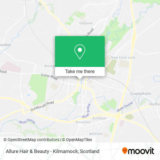 Allure Hair & Beauty - Kilmarnock map