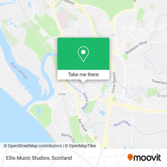 Ellis Music Studios map