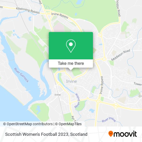 Scottish Women's Football 2023 map