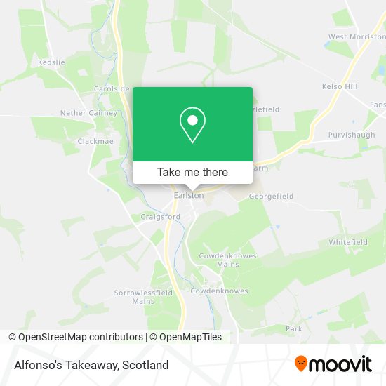 Alfonso's Takeaway map