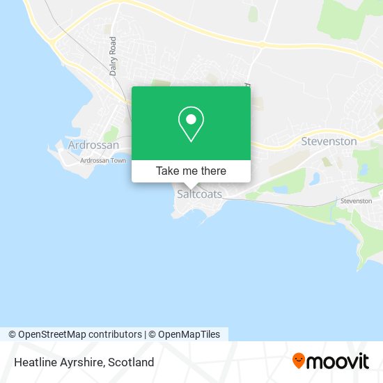 Heatline Ayrshire map