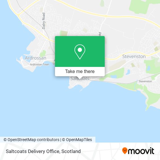 Saltcoats Delivery Office map