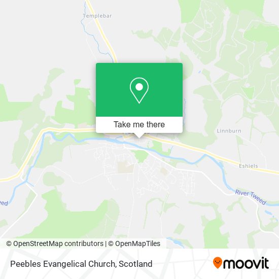 Peebles Evangelical Church map