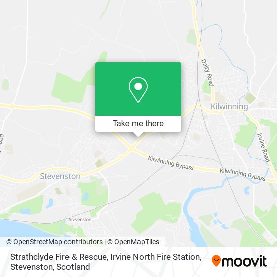 Strathclyde Fire & Rescue, Irvine North Fire Station, Stevenston map