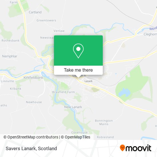 Savers Lanark map