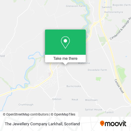 The Jewellery Company Larkhall map