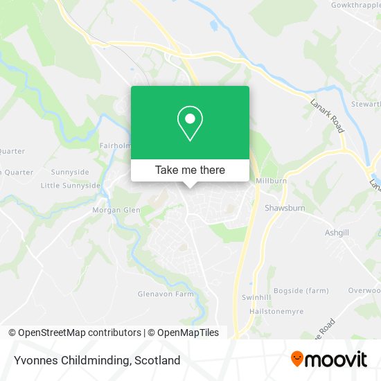 Yvonnes Childminding map